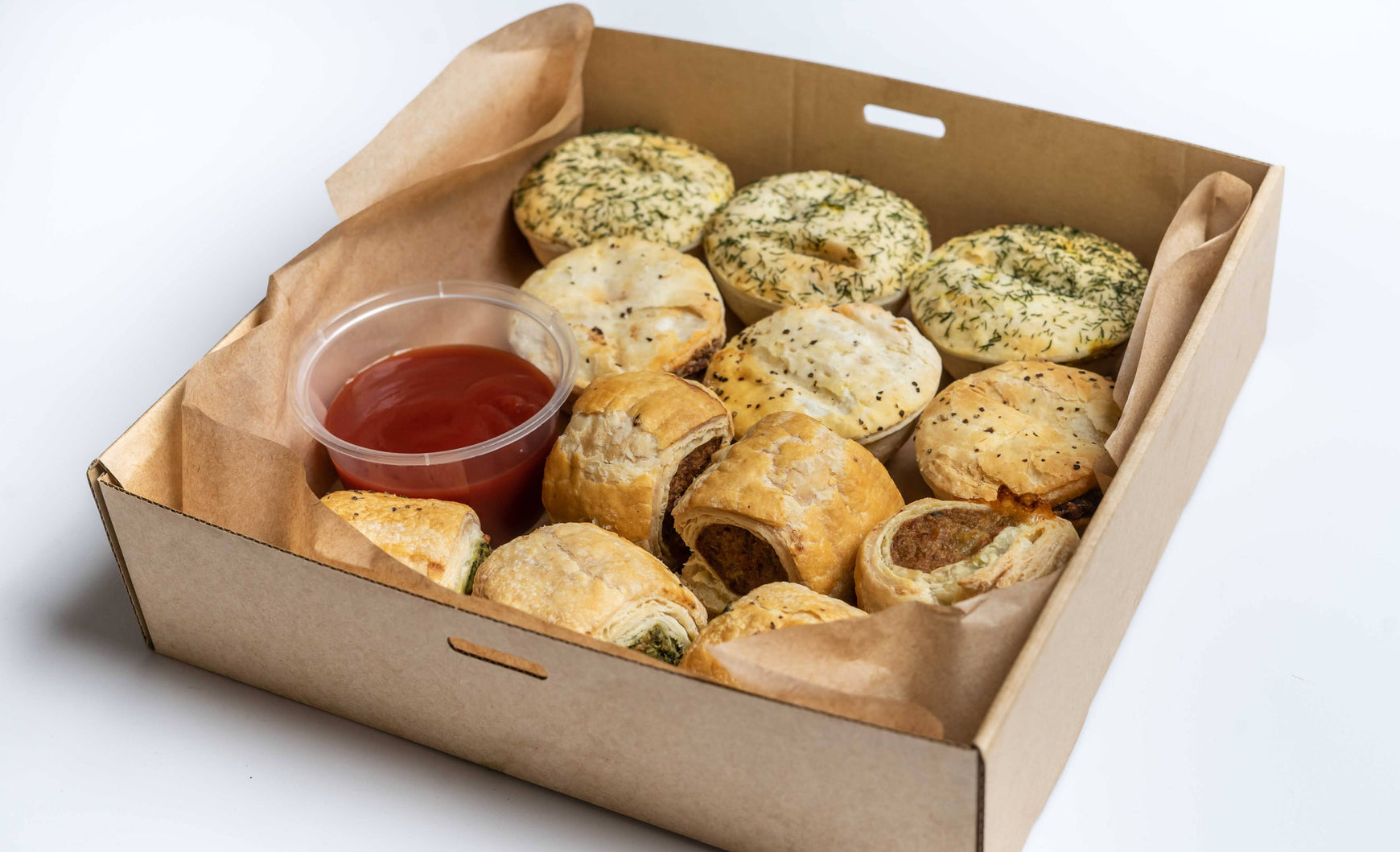 Mini Pies and Sausage Rolls