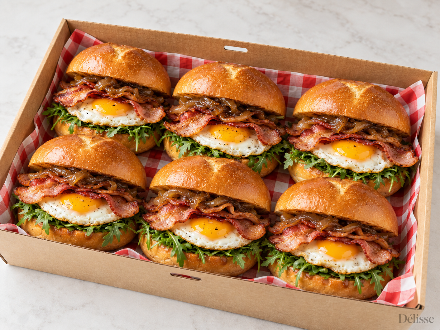 Bacon Egg Roll Platter