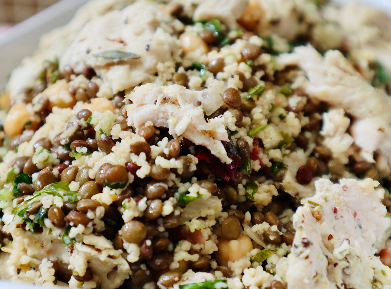 Lentils & Chicken Salad